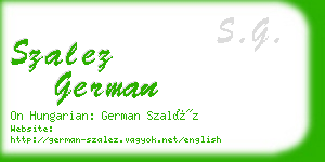 szalez german business card